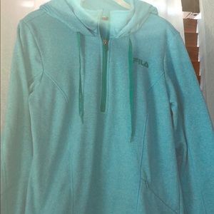 Fila 3/4 zip hoodie sweatshirt